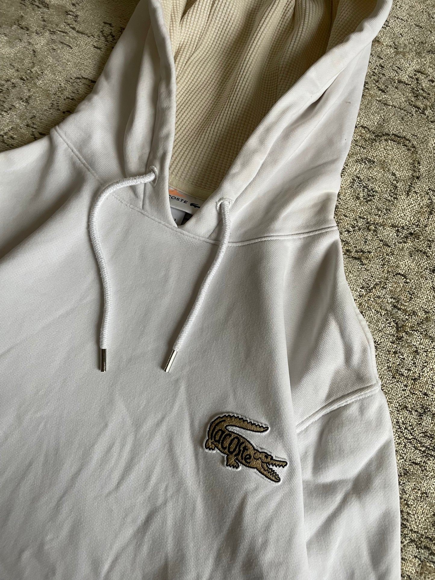 Lacoste White Hoodie (S)