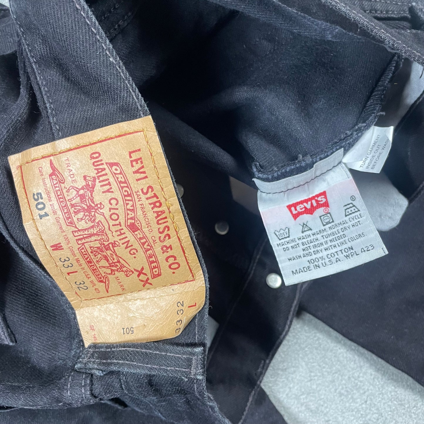 Levi’s 501 Black Made in USA (M)