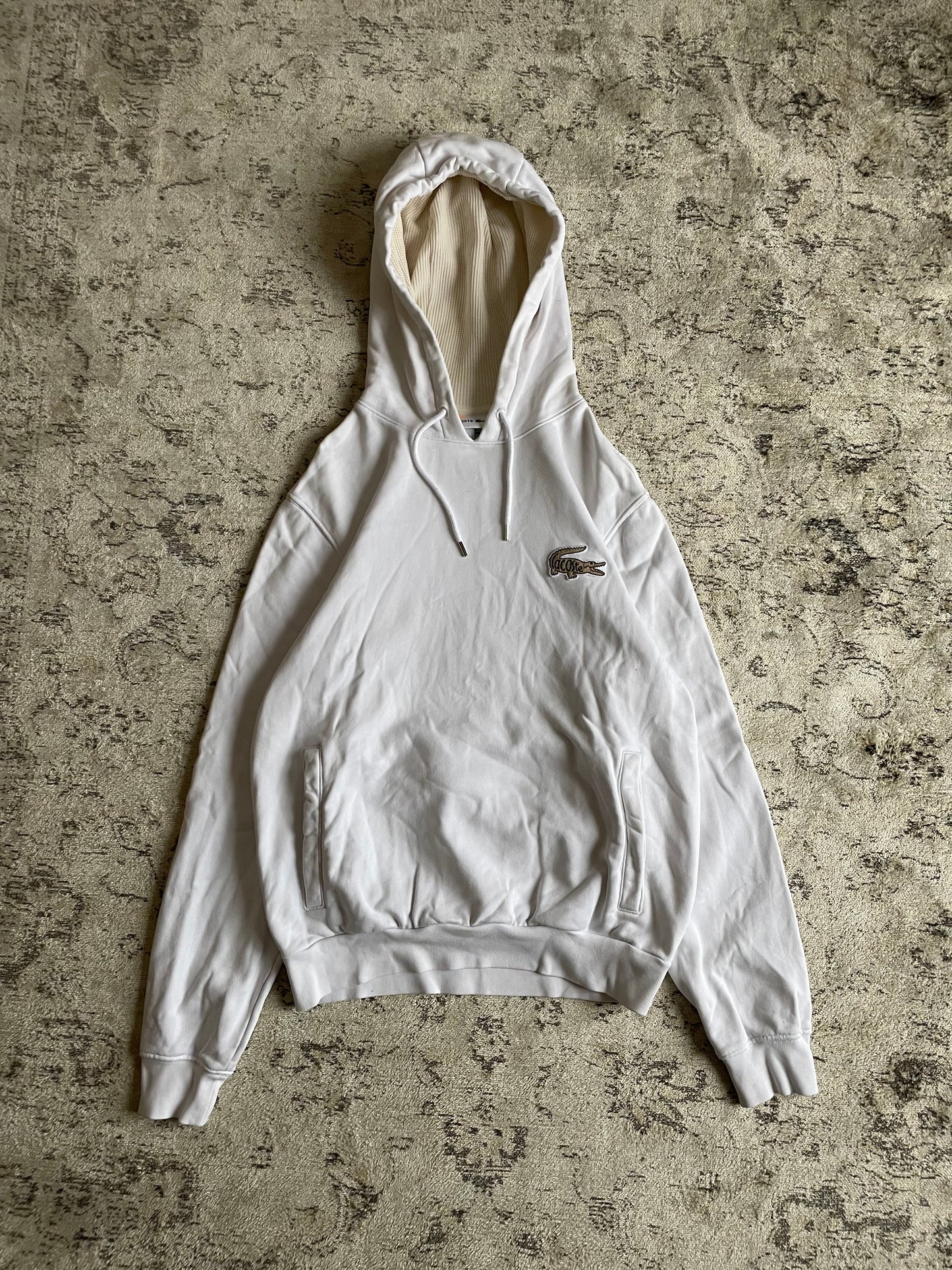 Lacoste White Hoodie (S)